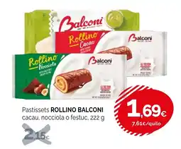 Condis ROLLINO BALCONI Pastissets cacau, nocciola o festuc oferta