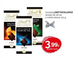 Condis LINDT EXCELLENCE Xocolata taronja, flor de sal oferta