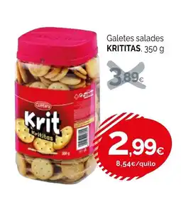 Condis KRITITAS Galetes salades oferta