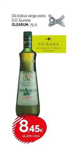Condis OLEAURUM Oli d'oliva verge extra D.O. Siurana oferta