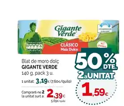 Condis GIGANTE VERDE Blat de moro dolç oferta