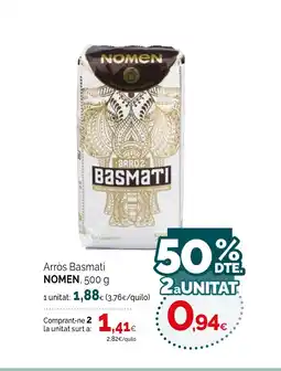 Condis NOMEN Arròs Basmati oferta