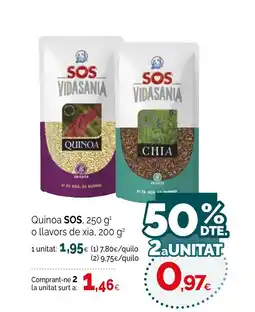 Condis SOS Quinoa o llavors de xia oferta