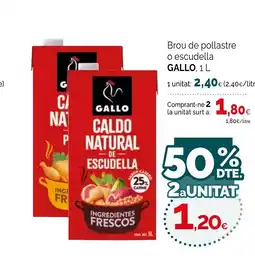 Condis GALLO Brou de pollastre o escudella oferta