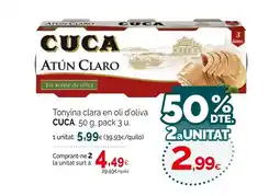Condis CUCA Tonyina clara en oli d'oliva oferta