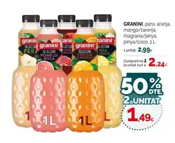 Condis GRANINI, pera, aranja, mango/taronja, magrana/pinya pinya/coco oferta