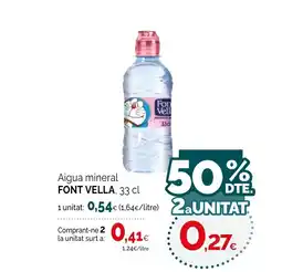 Condis FONT VELLA Aigua mineral oferta