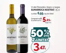 Condis SUMARIOCA NOSTRAT Vi del Penedès, blanc o negre oferta