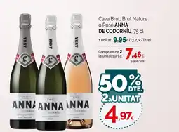 Condis ANNA DE CODORNÍU Cava Brut, Brut Nature oferta