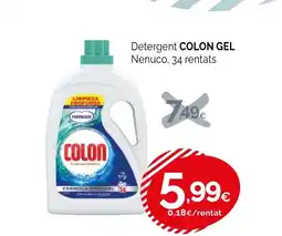 Condis COLON GEL Detergent nenuco 34 rentats oferta