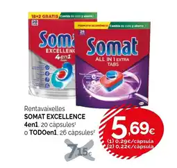 Condis SOMAT EXCELLENCE Rentavaixelles oferta