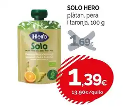 Condis SOLO HERO plàtan, pera i taronja oferta