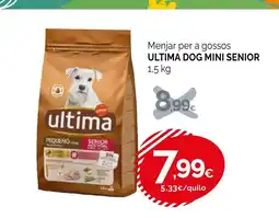 Condis ULTIMA Menjar per a gossos dog mini senior oferta