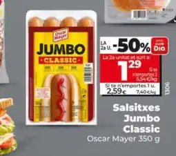 Maxi Dia OSCAR MAYER Salsitxes Jumbo Classic oferta