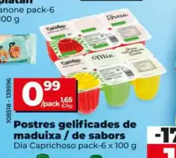 Maxi Dia DIA CAPRICHOSO Postres gelificades de maduixa / de sabors oferta