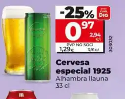 Maxi Dia ALHAMBRA Cervesa especial 1925 oferta