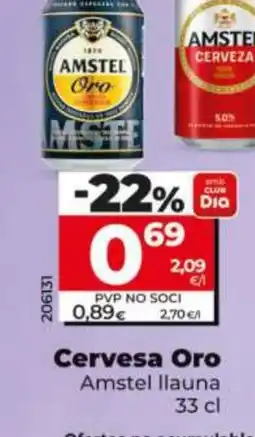 Maxi Dia AMSTEL Cervesa Oro oferta