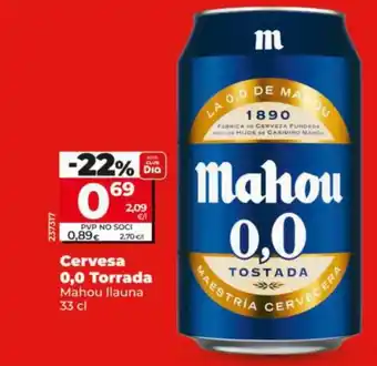 Maxi Dia MAHOU Cervesa 0,0 Torrada oferta