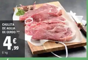 E.Leclerc Chuleta de aguja de cerdo oferta