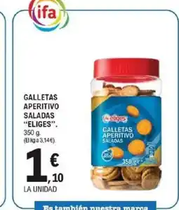 E.Leclerc ELIGES Galletas aperitivo saladas oferta