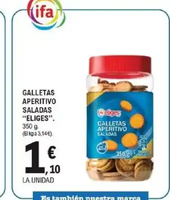 E.Leclerc ELIGES Galletas aperitivo saladas oferta
