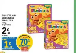 E.Leclerc Galletas mini dinosaurus sin gluten oferta