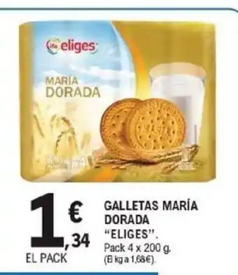 E.Leclerc ELIGES Galletas maría dorada oferta