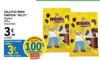 E.Leclerc ARLUY Galletas minis simpson oferta
