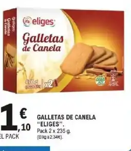 E.Leclerc ELIGES Galletas de canela oferta