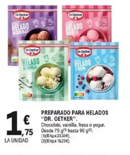 E.Leclerc DR OETKER Preparado para helados oferta