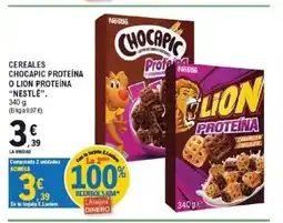 E.Leclerc NESTLÉ Cereales chocapic proteína o lion proteína oferta