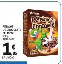 E.Leclerc ELIGES Pétalos de chocolate oferta
