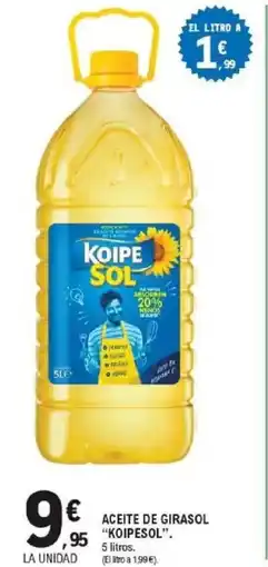 E.Leclerc KOIPESOL Aceite de girasol oferta