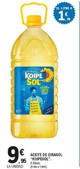 E.Leclerc KOIPESOL Aceite de girasol oferta