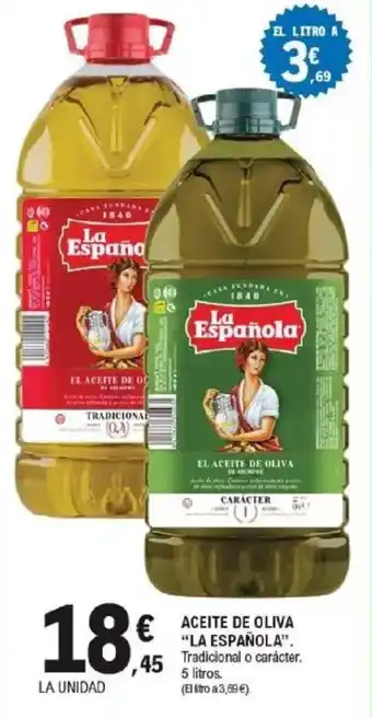 E.Leclerc LA ESPAÑOLA Aceite de oliva oferta