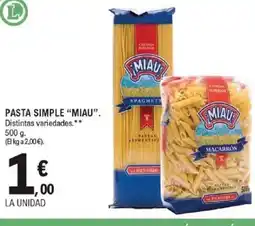 E.Leclerc MIAU Pasta simple oferta