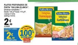 E.Leclerc GALLINA BLANCA Platos preparados de pasta oferta