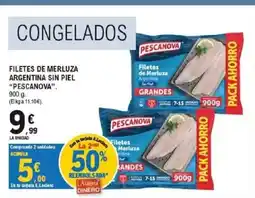 E.Leclerc PESCANOVA Filetes de merluza argentina sin piel oferta