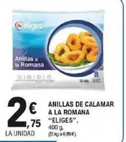 E.Leclerc ELIGES Anillas de calamar a la romana oferta