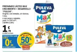 E.Leclerc PULEVA Preparado lácteo max crecimiento + desarrollo oferta