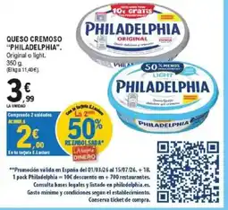 E.Leclerc PHILADELPHIA Queso cremoso oferta