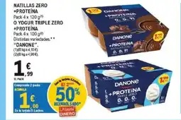 E.Leclerc DANONE Natillas zero +proteína o yogur triple zero oferta