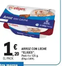 E.Leclerc ELIGES Arroz con leche oferta