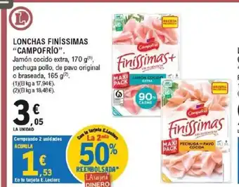E.Leclerc CAMPOFRIO Lonchas finissimas oferta