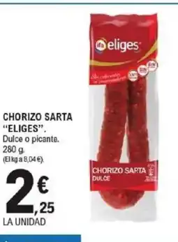 E.Leclerc ELIGES Chorizo sarta oferta