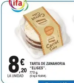 E.Leclerc ELIGES Tarta de zanahoria oferta