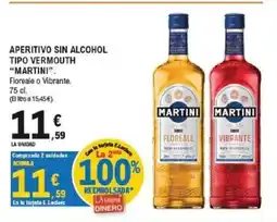E.Leclerc MARTINI Aperitivo sin alcohol tipo vermouth oferta