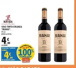 E.Leclerc BIANAI Vino tinto crianza oferta