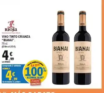 E.Leclerc BIANAI Vino tinto crianza oferta