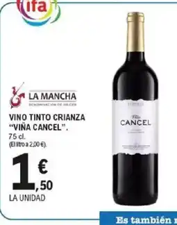 E.Leclerc VIÑA CANCEL Vino tinto crianza oferta